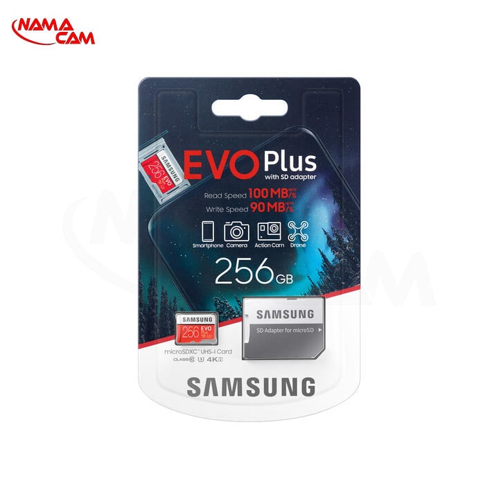 مموری کارت میکرو اس دی سامسونگ 256GB _ EVO Plus