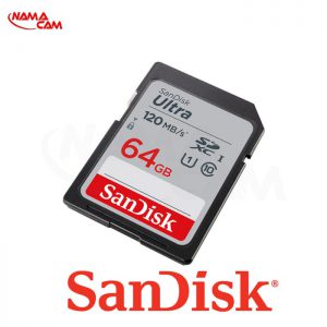 کارت حافظه SD سن دیسک 64 گیگابابت ultra 120m/s