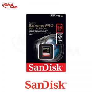 کارت حافظه سن دیسک 64گیگ SanDisk SD 64GB Extreme PRO UHS-II