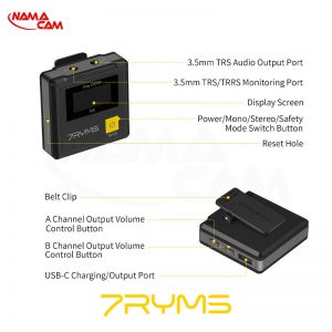 میکروفون یقه ای بیسیم 7Ryms DW20