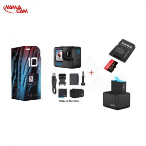 دوربین گوپرو هیرو 10 + کارت حافظه سندیسک 64گیگ اکستریم + باتری و شارژر اصلی گوپرو هیرو 10