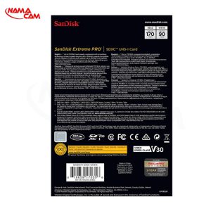 کارت حافظه SD سن دیسک 256 گیگابایت Extreme Pro