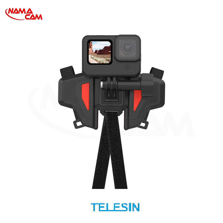 TELESIN Motorcycle Helmet Chin Mount for Action Cameras