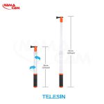 TELESIN Floating Translucent Waterproof Selfie Stick for Action Camera