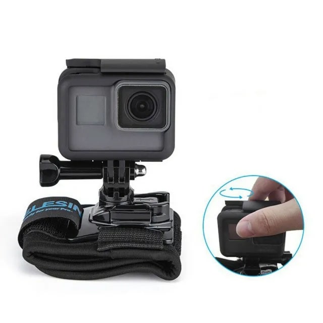 TELESIN 360 Degree Rotary Wrist Strap Arm Hand Strap Belt Mount/نماکم