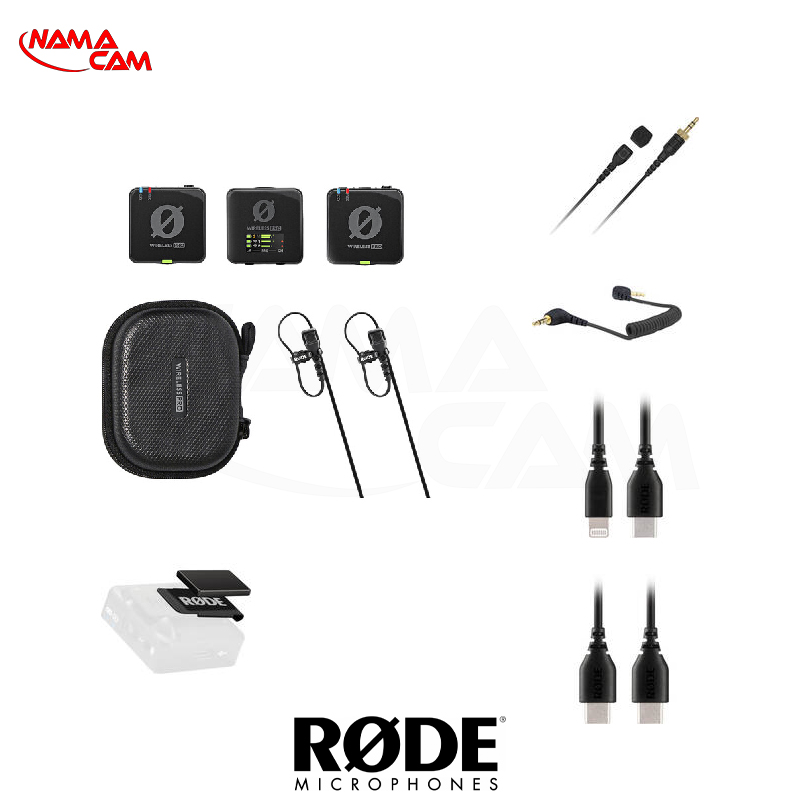 RODE Wireless PRO 2-Person Clip-On Wireless Microphone System/Recorder with Lavaliers