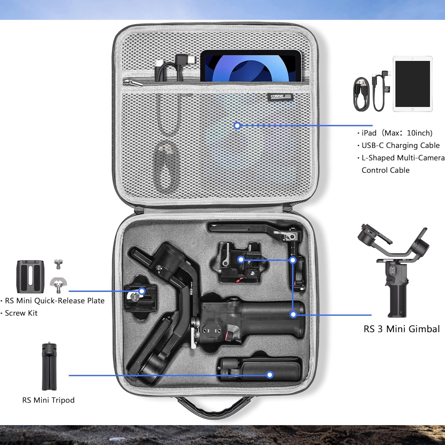 STARTRC RS 3 Mini Case,Waterproof Portable Storge/نماکم