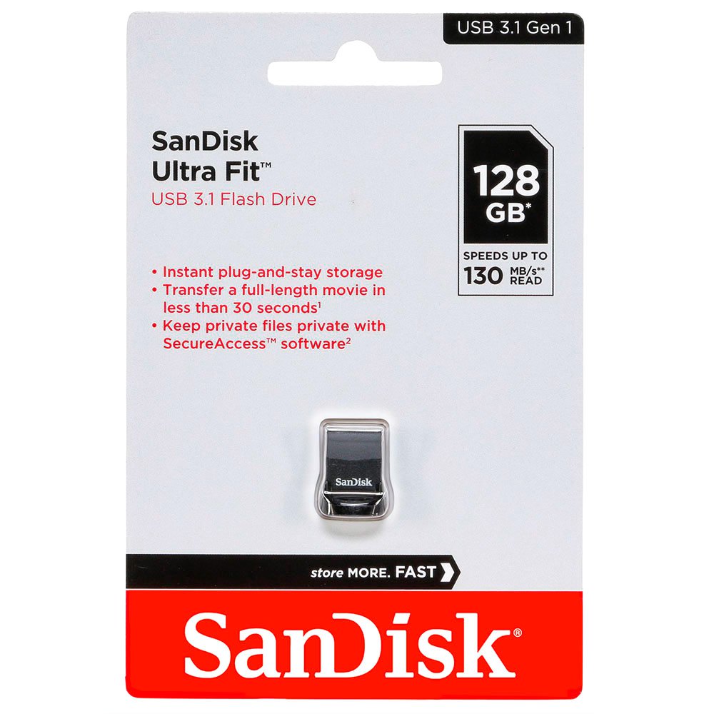 فلش مموری سن دیسک SanDisk ULTRA FIT USB 3.1 CZ430 ظرفیت 128GB/نماکم
