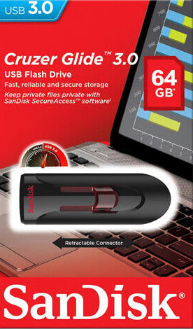 فلش مموری سن دیسک SanDisk CZ600 USB 3.0 ظرفیت 64GB/نماکم