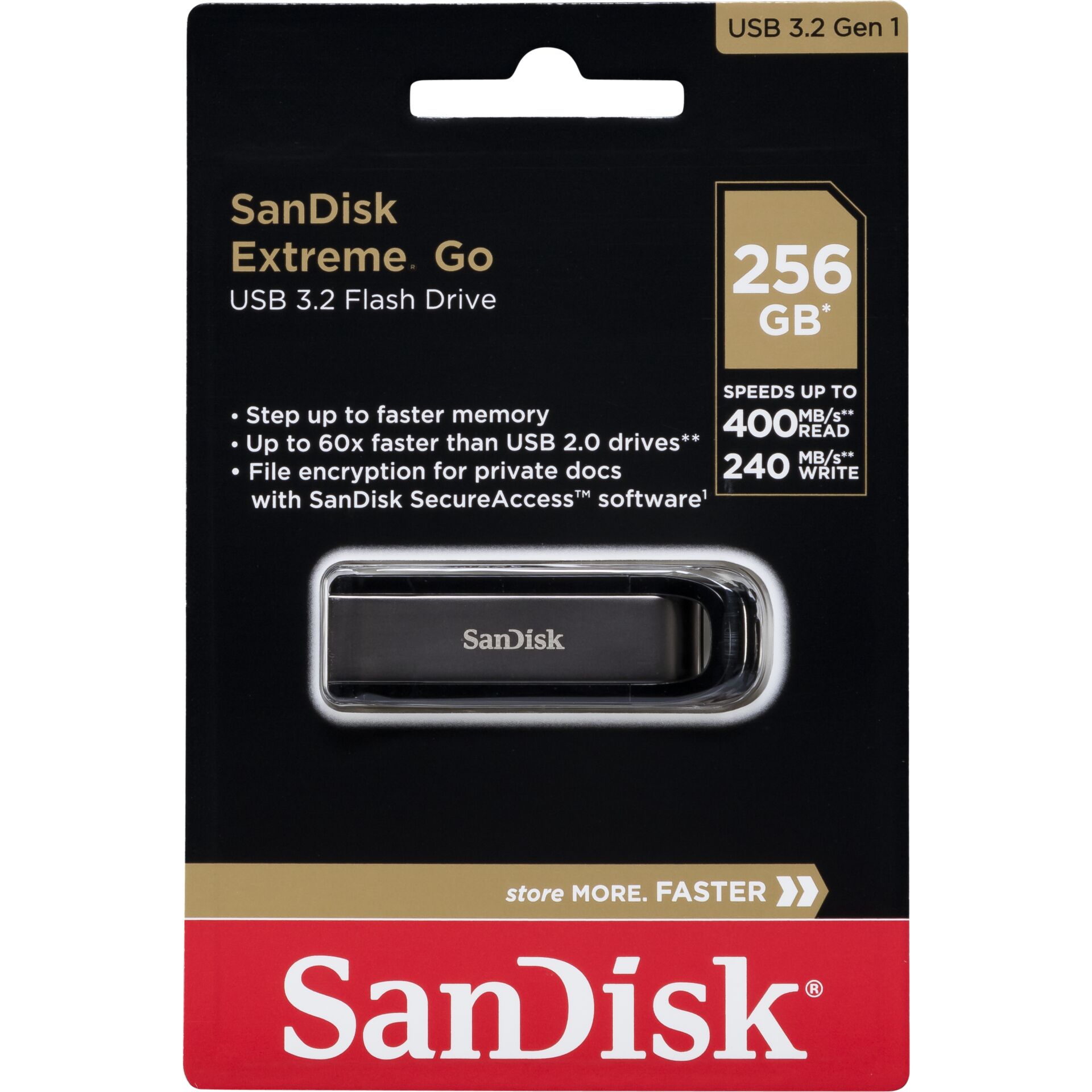 فلش مموری سن دیسک SanDisk Extreme Go CZ810 ظرفیت256GB /نماکم