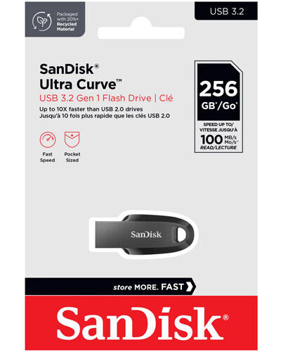 فلش مموری سن دیسک Sandisk Ultra Curve CZ550 USB3.2 ظرفیت 256GB/نماکم