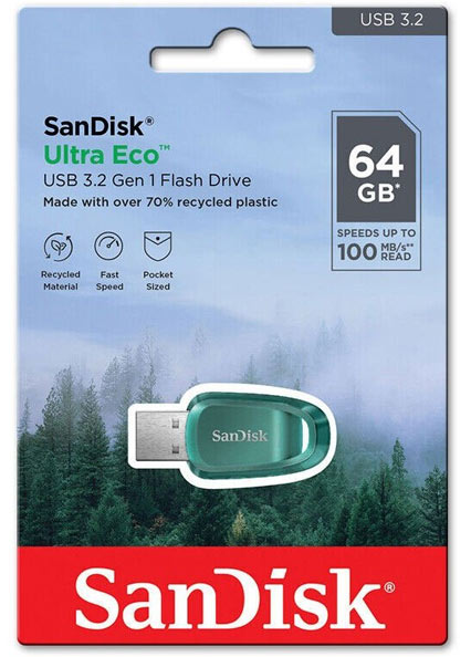 فلش مموری سن دیسک Sandisk Ultra Eco ظرفیت 64GB/نماکم