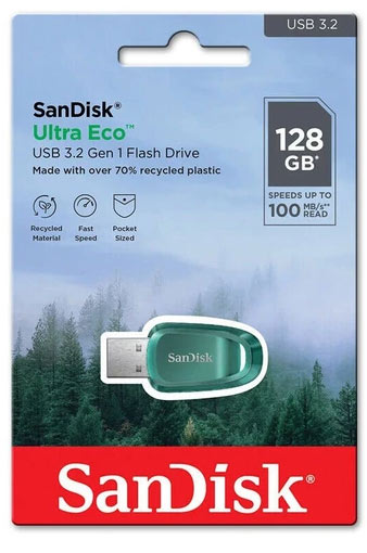 فلش مموری سن دیسک Sandisk Ultra Eco ظرفیت 128GB /نماکم