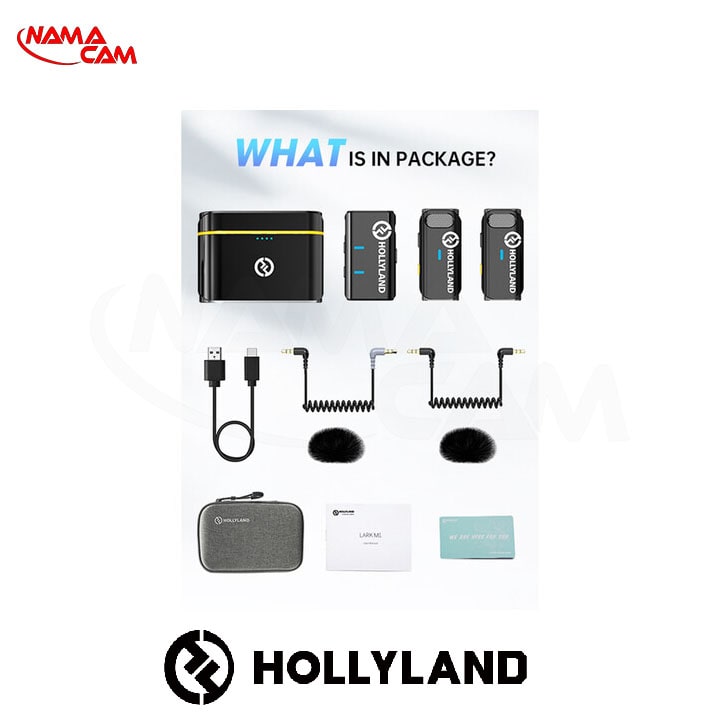 میکروفون لاوالیر بیسیم دو نفره هالی لند Hollyland LARK M1/نماکم