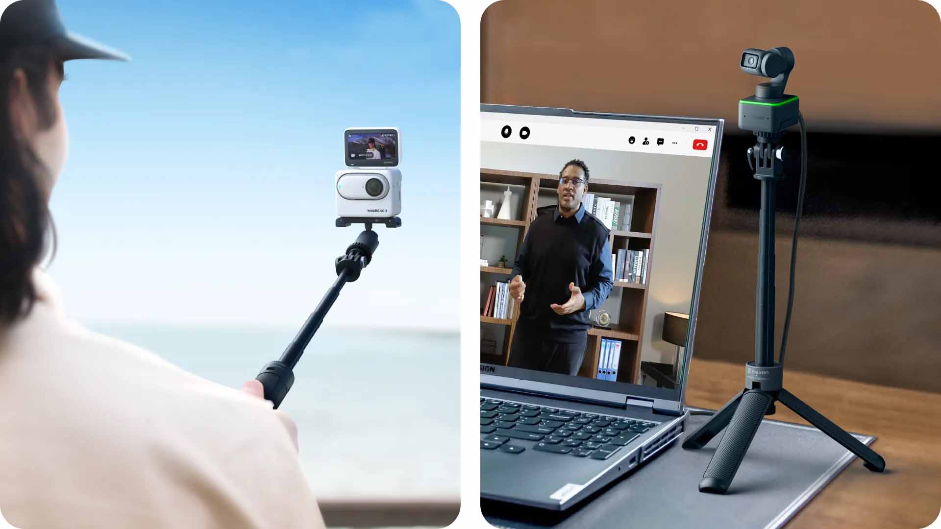 مونوپاد و سه پایه اینستا360 - Insta360 Mini 2-in-1 Tripod/نماکم