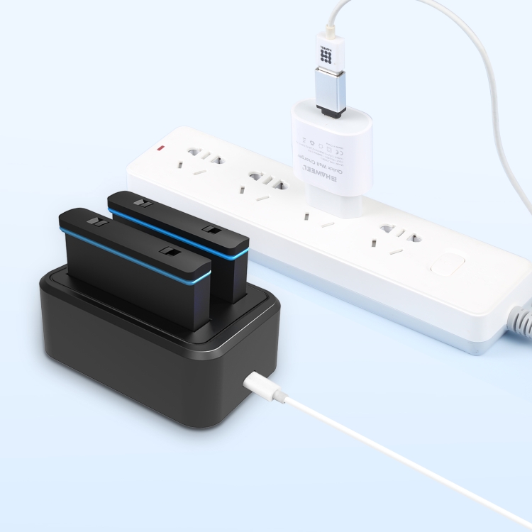 شارژر دوبل اینستا360 ایکس3( x3 ) - پلوز - PULUZ USB Dual Batteries Charger Insta360 X3/نماکم