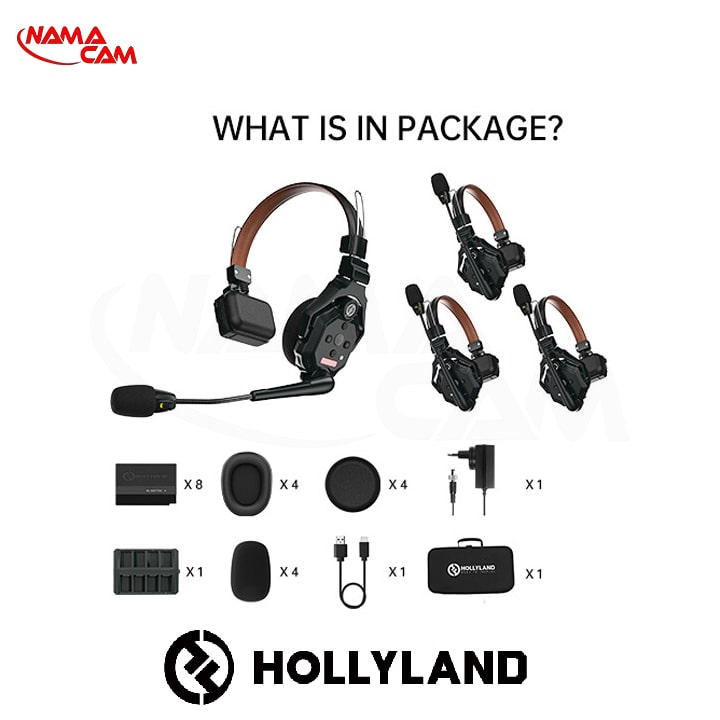 هدست وایرلس 4 تایی هالی‌لند Hollyland Solidcom C1 4S/نماکم