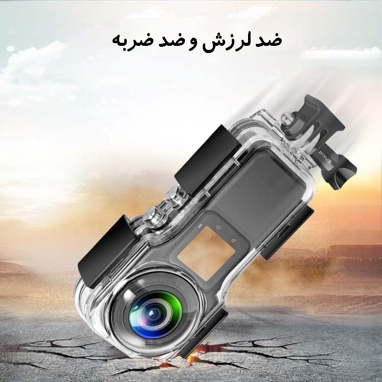 PULUZ 40m Underwater Waterproof Housing Case For Insta360 One RS 1-Inch 360 Edition/نماکم