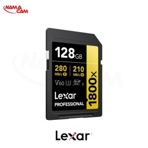 کارت حافظه 128 گیگ لکسار 1800X سری طلایی – Lexar 128GB – 1800x UHS-II GOLD