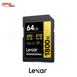 کارت حافظه 64 گیگا بایتی لکسار سری طلایی/نماکم