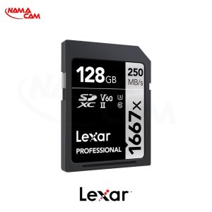 کارت حافظه 128 گیگابایتی لکسار سری نقره‌ای – Lexar 128 GB 1667x UHS-II