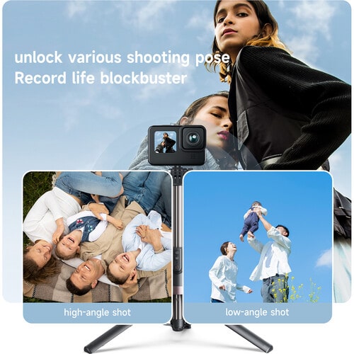 مونوپاد همراه با سه پایه ریموت‌دار تلسین برای گوپرو و موبایل - TELESIN RCSS-003/نماکم