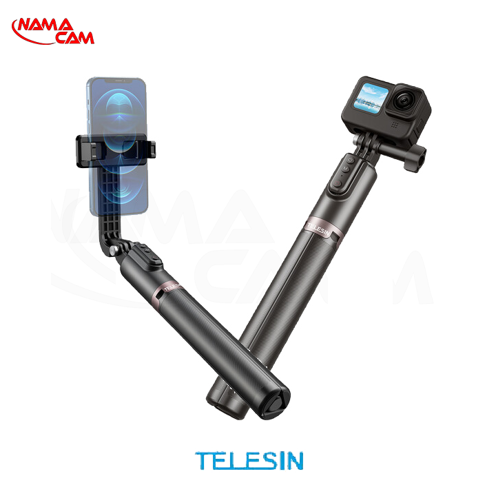 مونوپاد همراه با سه پایه ریموت‌دار تلسین برای گوپرو و موبایل - TELESIN RCSS-003/نماکم