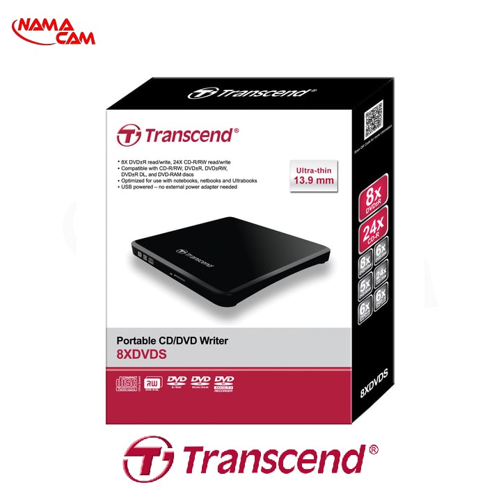 DVD رایتر اکسترنال ترنسند - Transcend 8x Portable CD/DVD Writer/ماکم