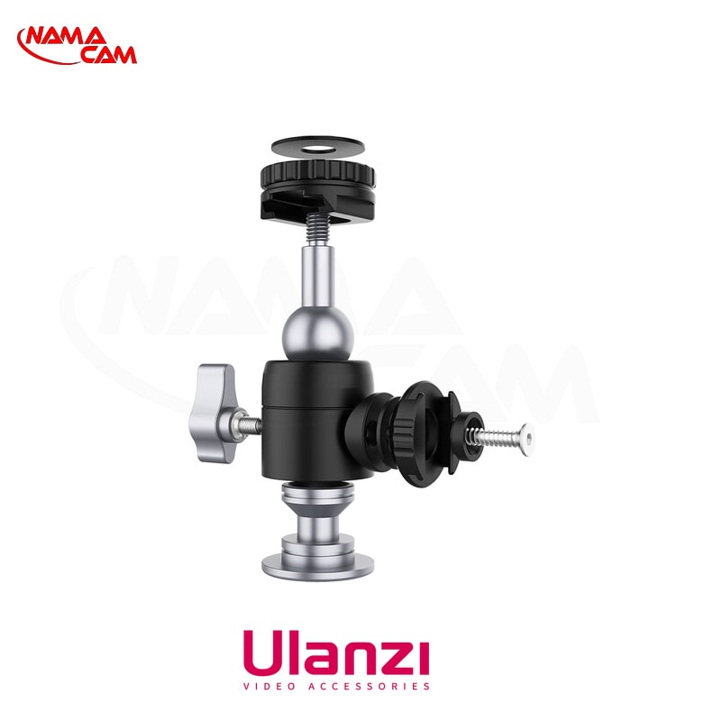 بال هد دوکاره و دو جهت اولانزی Ulanzi U-60 Dual Cold Shoe Ball Head/نماکم