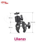 لوله گیر و مانت دوچرخه و موتور اولانزی Ulanzi R099/نماکم