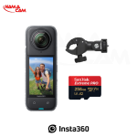 بسته موتورسواری Insta360 X4 + کارت حافظه 256 گیگابایت/نماکم