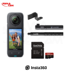 کیت بولت تایم Insta360 X4 + کارت حافظه 128 گیگابایت/نماکم