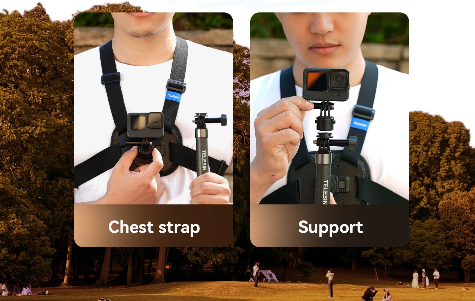 سینه‌بند تلسین TELESIN Quick-release Vest Chest Strap/نماکم