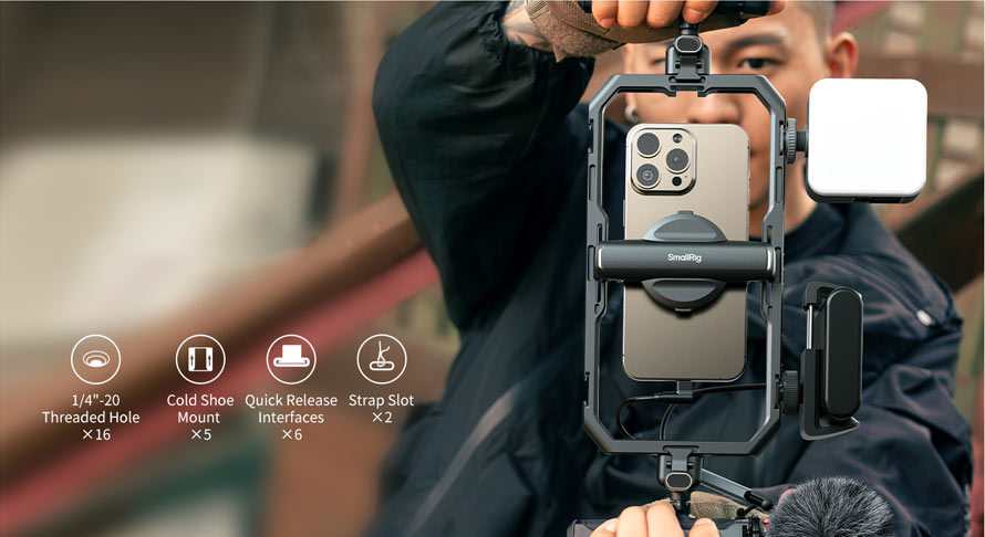 کیج موبایل اسمال ریگ (کیت کامل )/نماکم