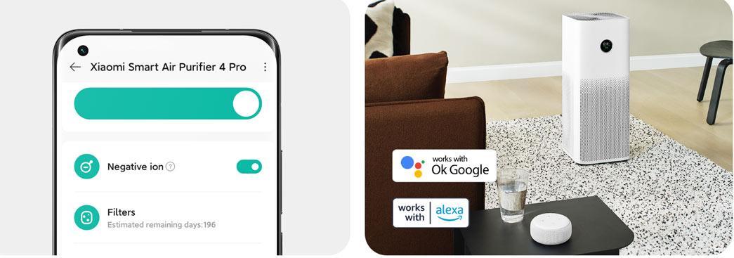 دستگاه تصفیه هوا شیائومی مدل Xiaomi Smart Air Purifier 4 Pro/نماکم
