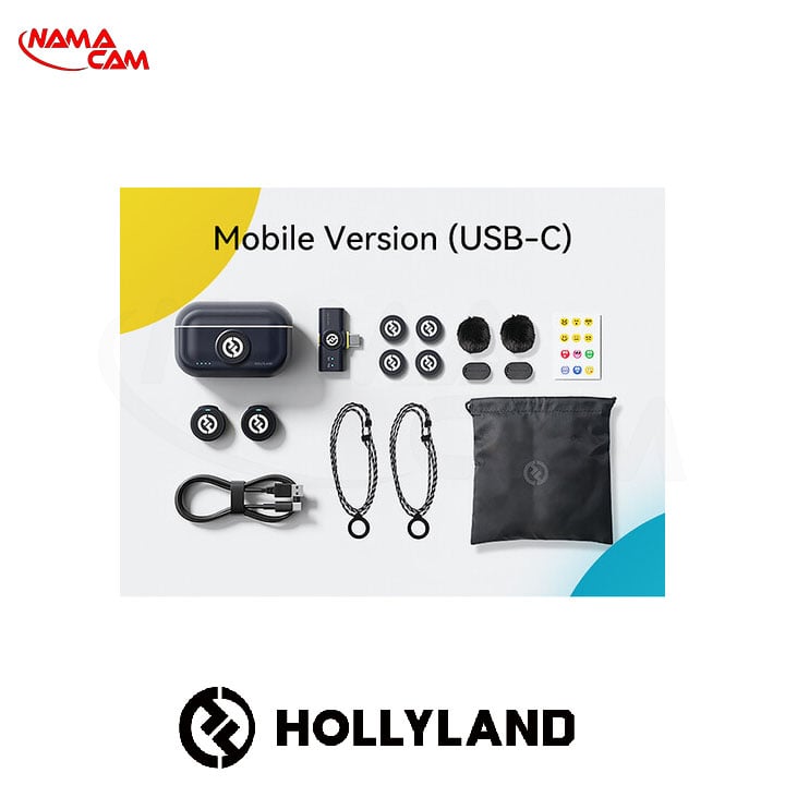 میکروفون بی‌سیم دو نفره هالی‌لند Hollyland LARK M2 - نسخه Type-C/نماکم