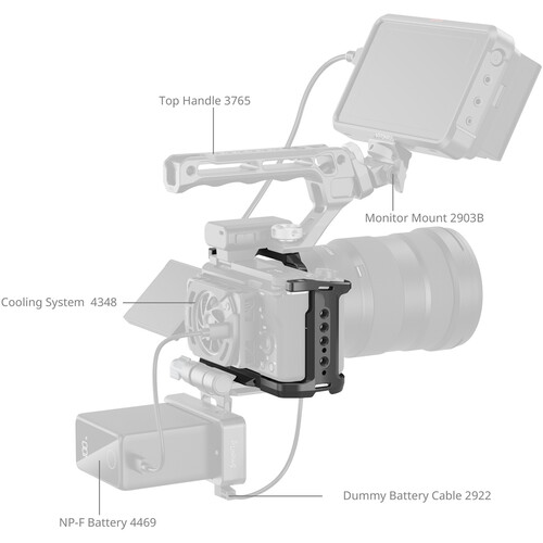 کیج دوربین اسمال ریگ همراه دوربین‌ سونی ZV-E10 II/نماکم