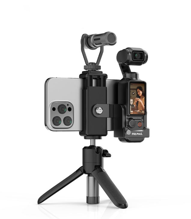 هولدر و نگهدارنده پاکت 3 کنار موبایل و سه پایه - DJI OSMO Pocket 3 HEPAIL Extended Phone/نماکم