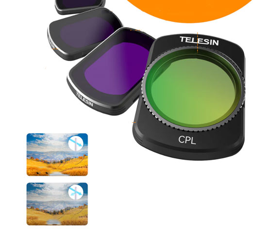 پک 4تایی فیلتر پاکت 3 CPL+ND16/64/256 - تلسین/نماکم