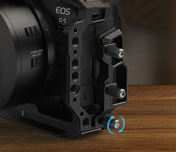 کیج دوربین اسمال ریگ همراه با دسته بالایی برای دوربین‌ سونی Canon EOS R5 II/نماکم