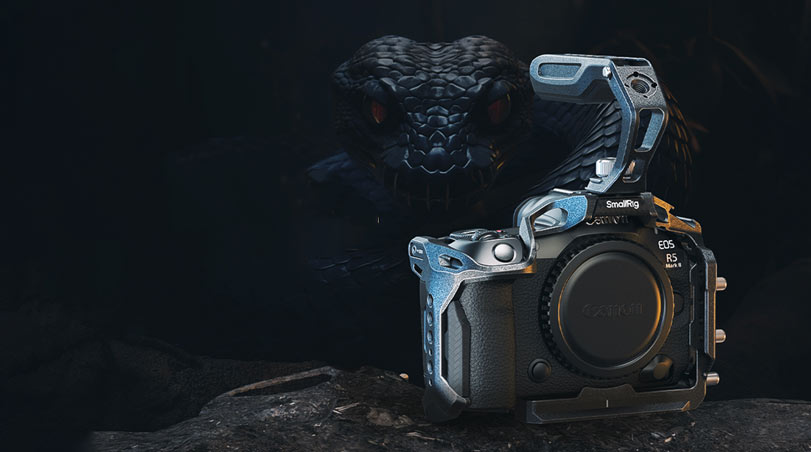 کیج دوربین اسمال ریگ همراه با دسته بالایی برای دوربین‌ سونی Canon EOS R5 II/نماکم