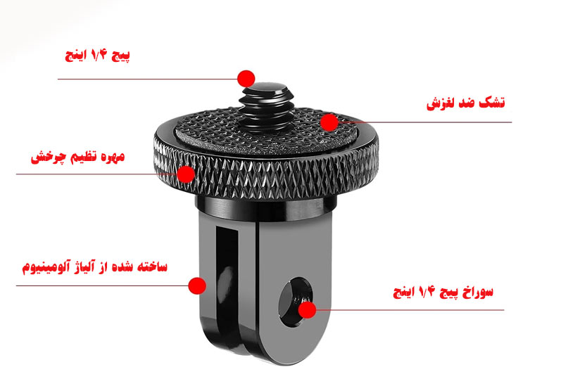 مانت نصب سه پایه پلوز برای دوربین‌های اکشن/نماکم