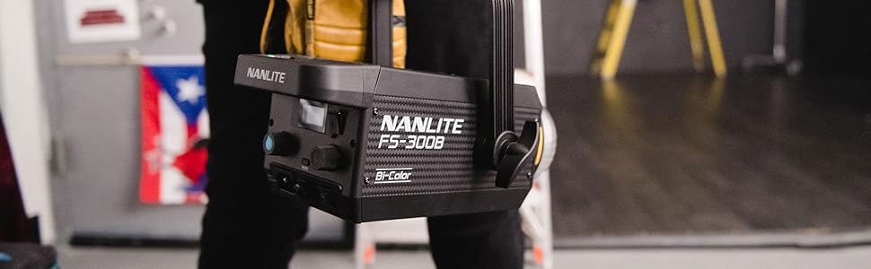 نور ثابت نانلایت Nanlite FS-300B Bi-Color/نماکم