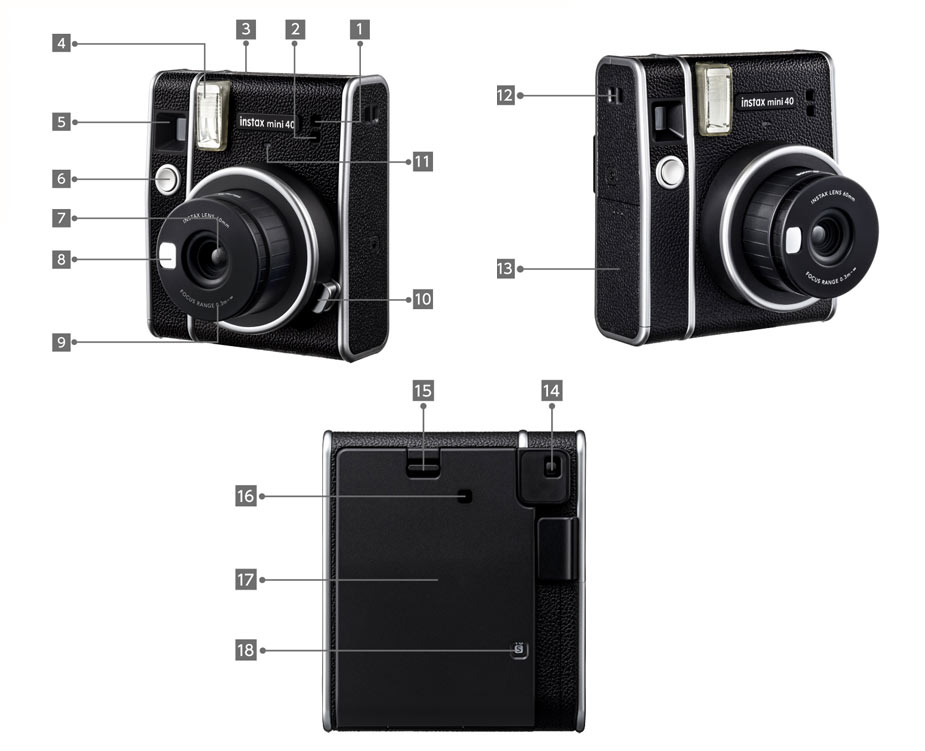 دوربین چاپ سریع فوجی اینستکس مینی 40 - FUJIFILM INSTAX MINI 40/نماکم