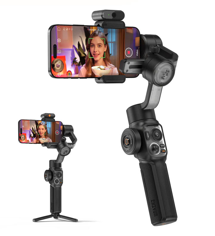 لرزشگیر گوشی ژیون اسموت 5اس هوشمند کیت پرو – SMOOTH 5S AI Pro/نماکم