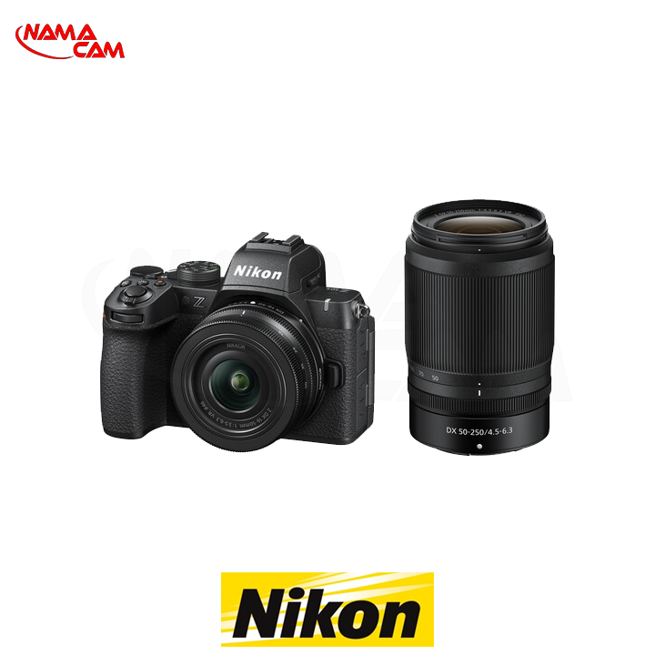 دوربین بدون آینه نیکون Nikon Z50 II با لنزهای 16-50 و 50-250 میلی‌متر/نماکم