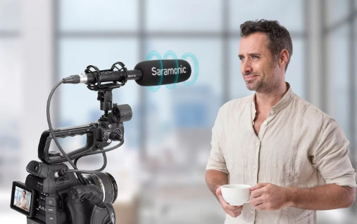 Saramonic SoundBird T3 Shotgun Microphone (Rechargeable battery, Phantom)/نماکم