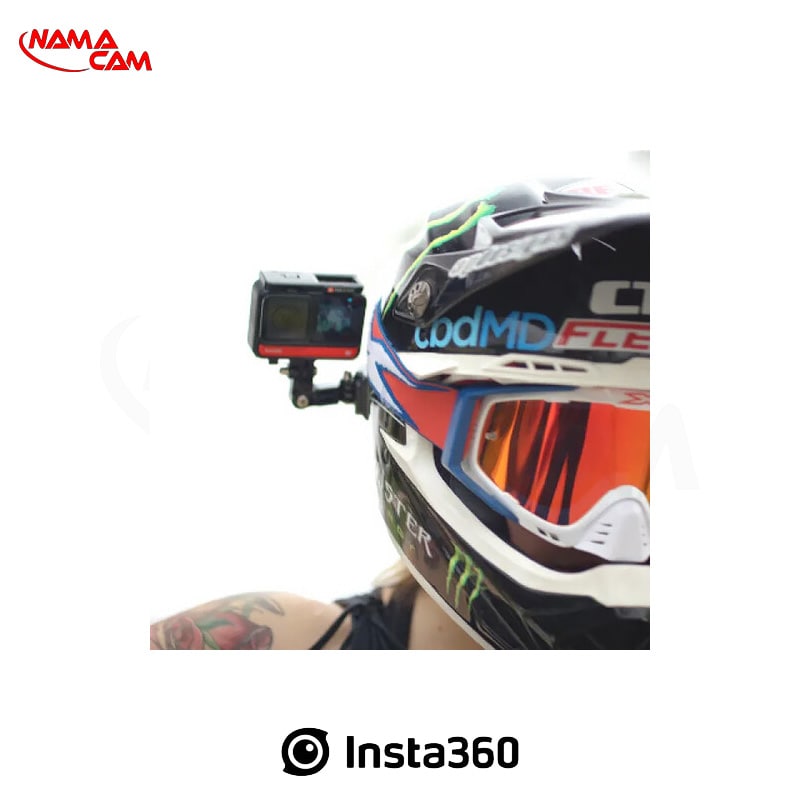 مانت چسبی اتصال گوپرو و اینستا360 به کلاه کاسکت - اینستا360 اصلی/نماکم