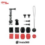 مانت چسبی اتصال گوپرو و اینستا360 به کلاه کاسکت - اینستا360 اصلی/نماکم