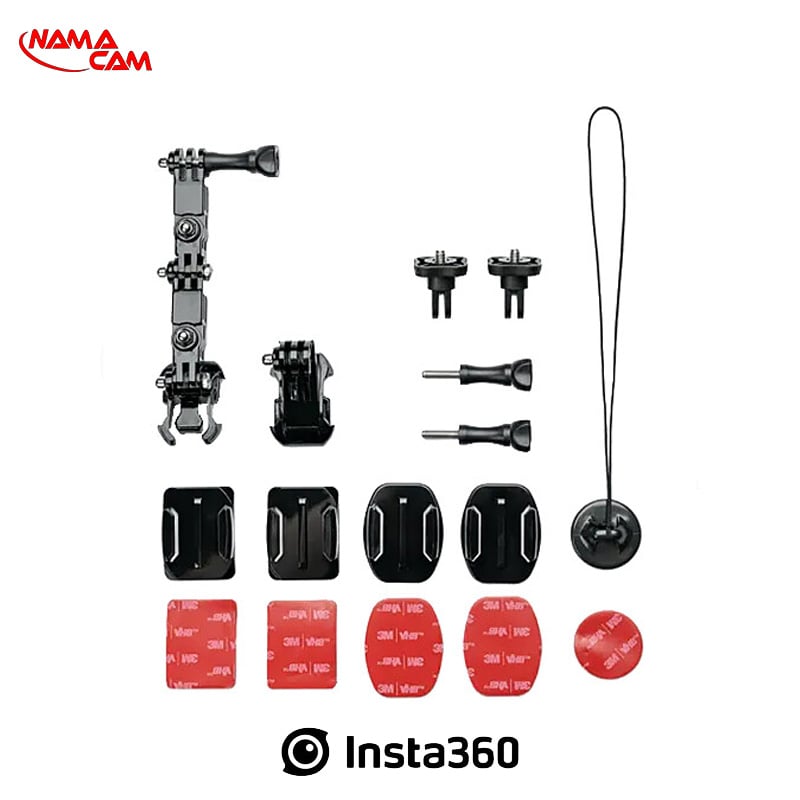مانت چسبی اتصال گوپرو و اینستا360 به کلاه کاسکت - اینستا360 اصلی/نماکم